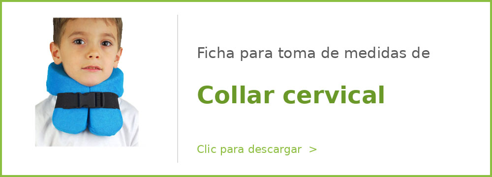 Ficha toma de medidas collar cervical pediátrico Valfra