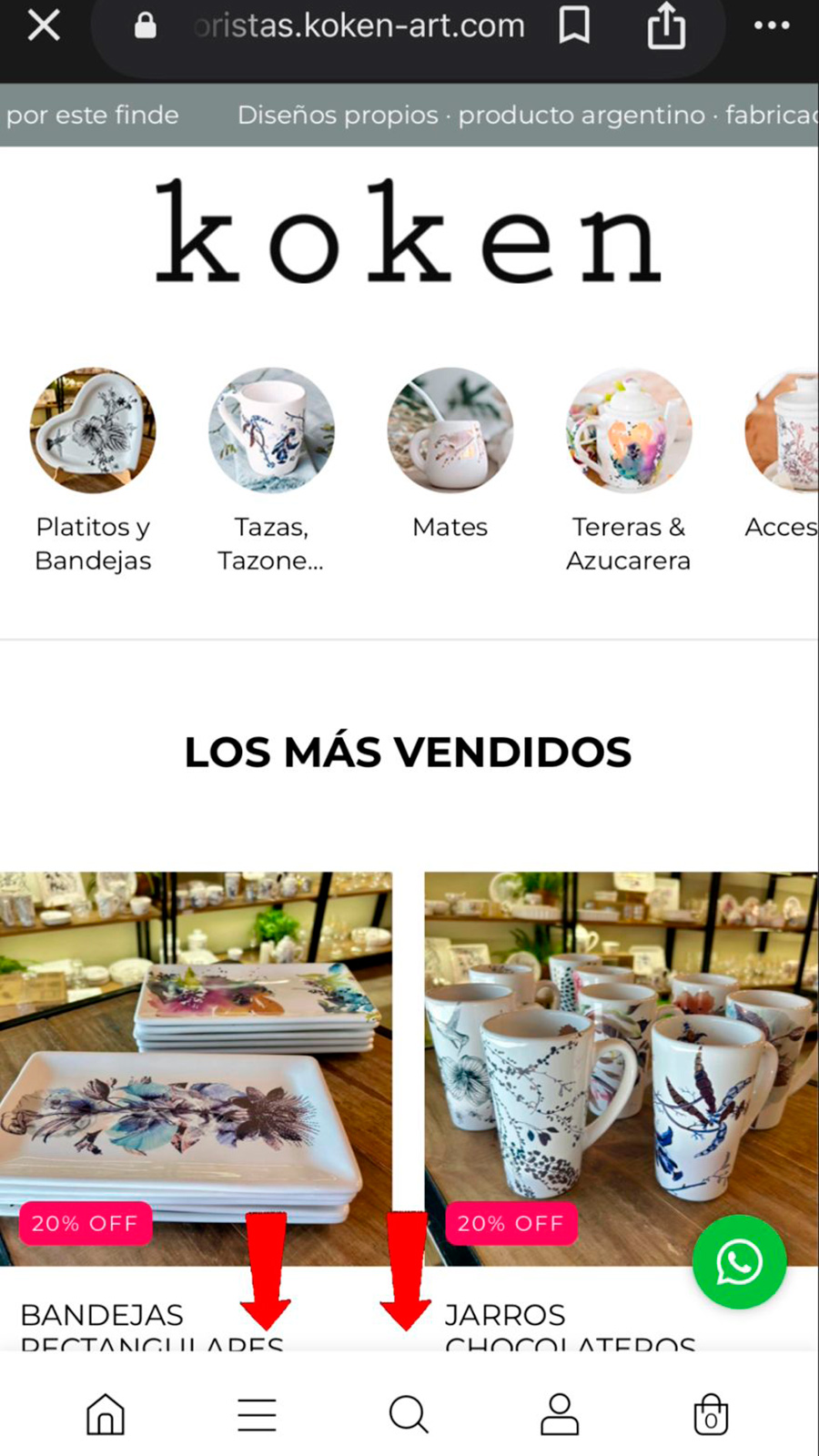 Paso 1 - Menú y buscador