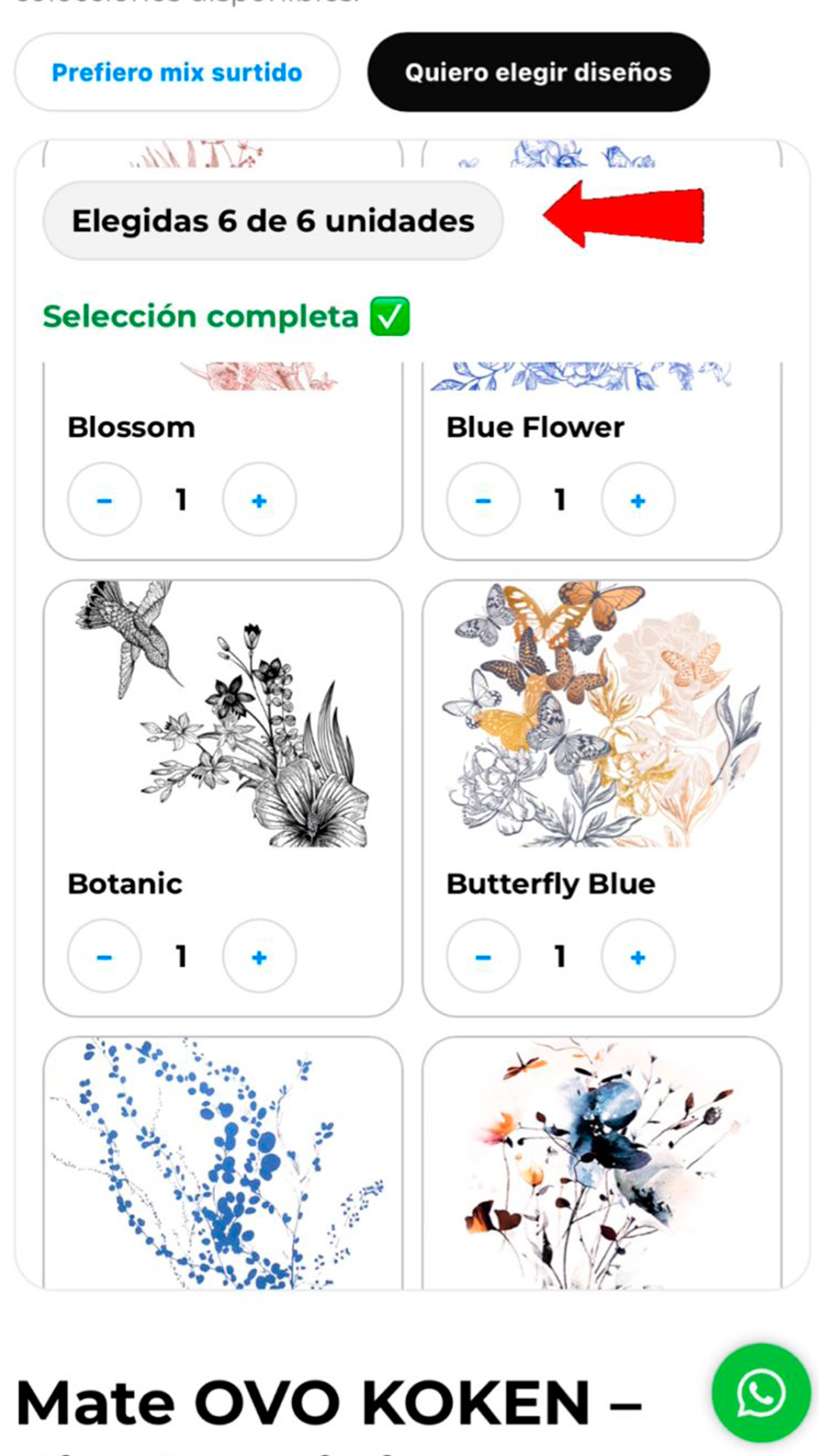 Paso 5 - Elegir diseños