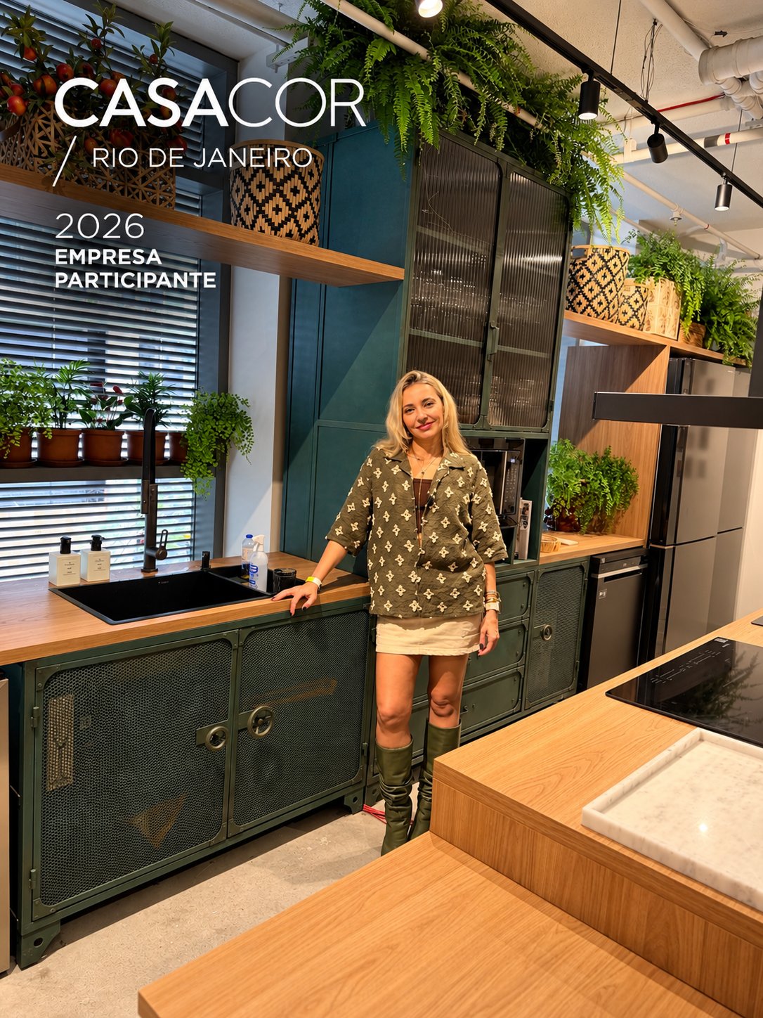 Cozinha do Studio Industrial na Casa Cor Rio 2026