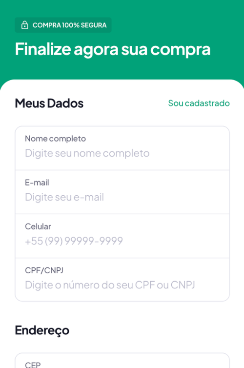 Pronto! A gente cuida do resto.