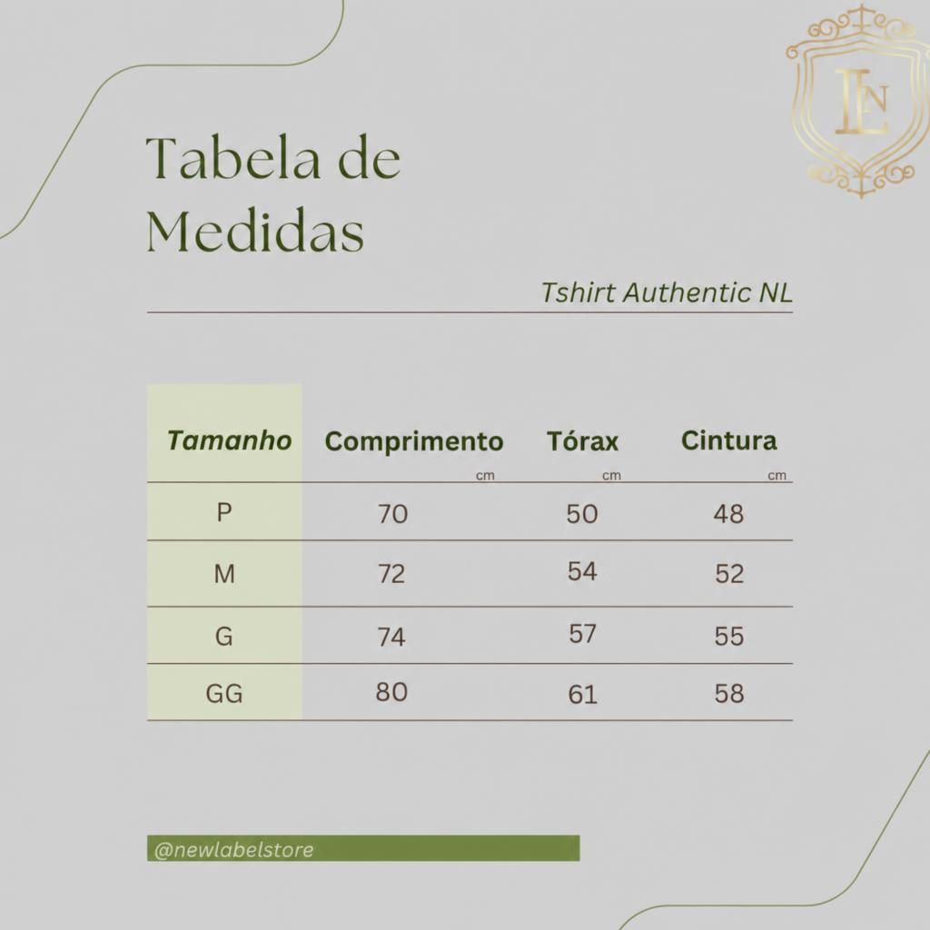 Tabela de Medidas