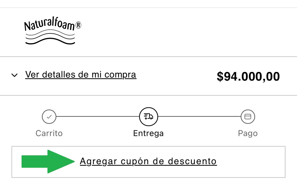 PRINT 5: Ubicación de “Agregar cupón de descuento”