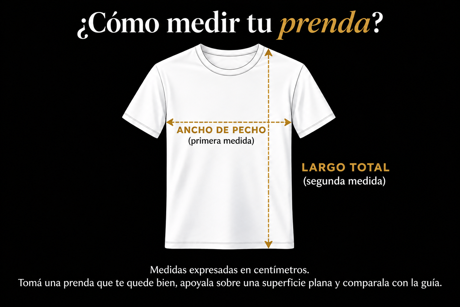 Como medir tu prenda