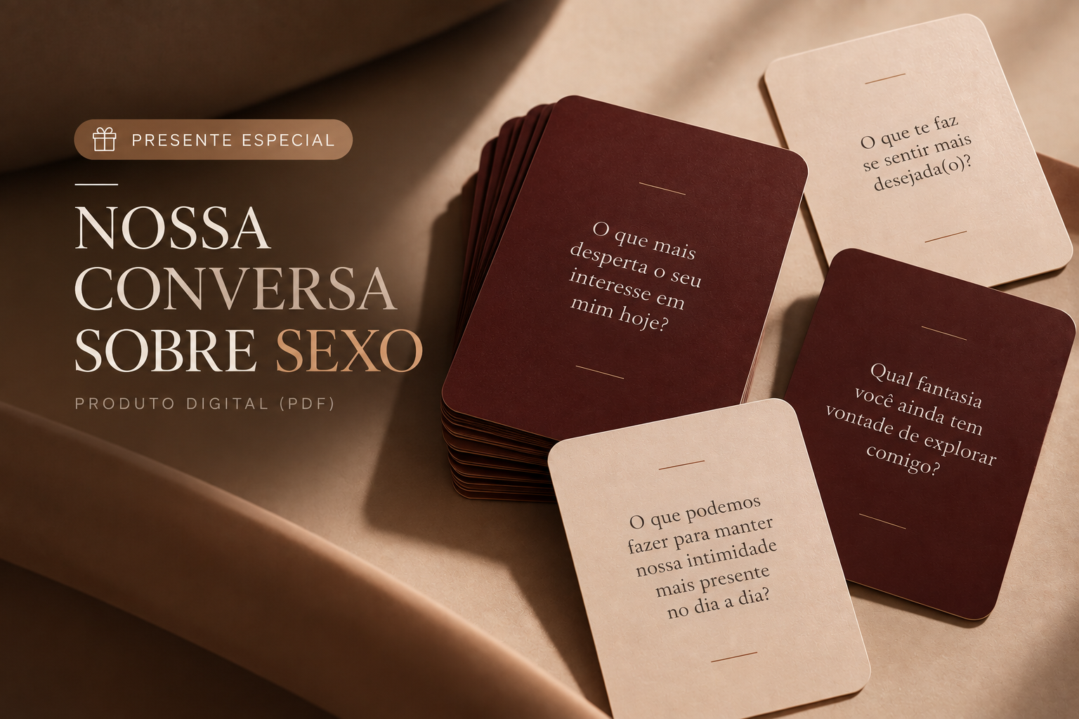 Material digital Nossa conversa sobre sexo — 40 cartas