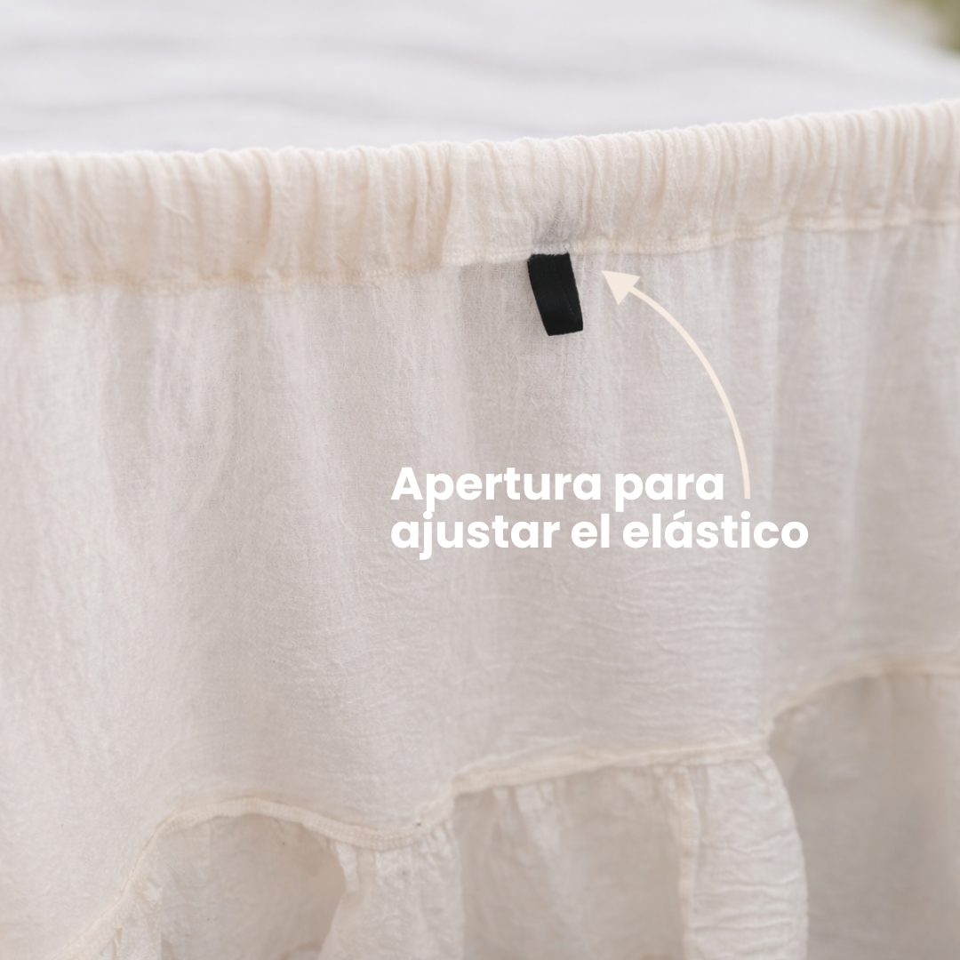 Cubre sommier ajustable con el&aacute;stico