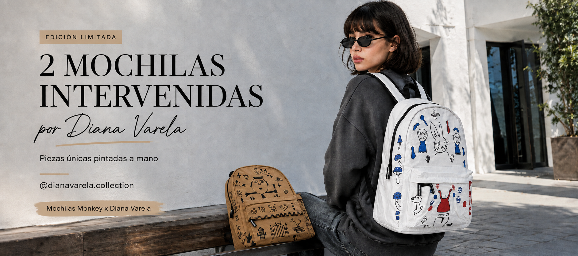Edici&oacute;n limitada Mochilas Monkey por Diana Varela