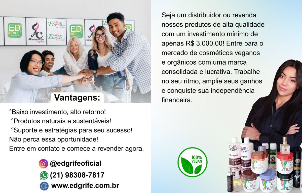 Distribuidor ou Revendedor com exclusividade em sua região!
