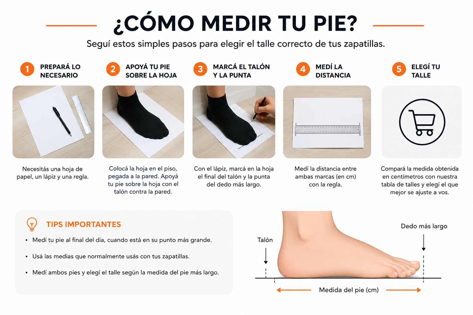 COMO MEDIRSE EL PIE