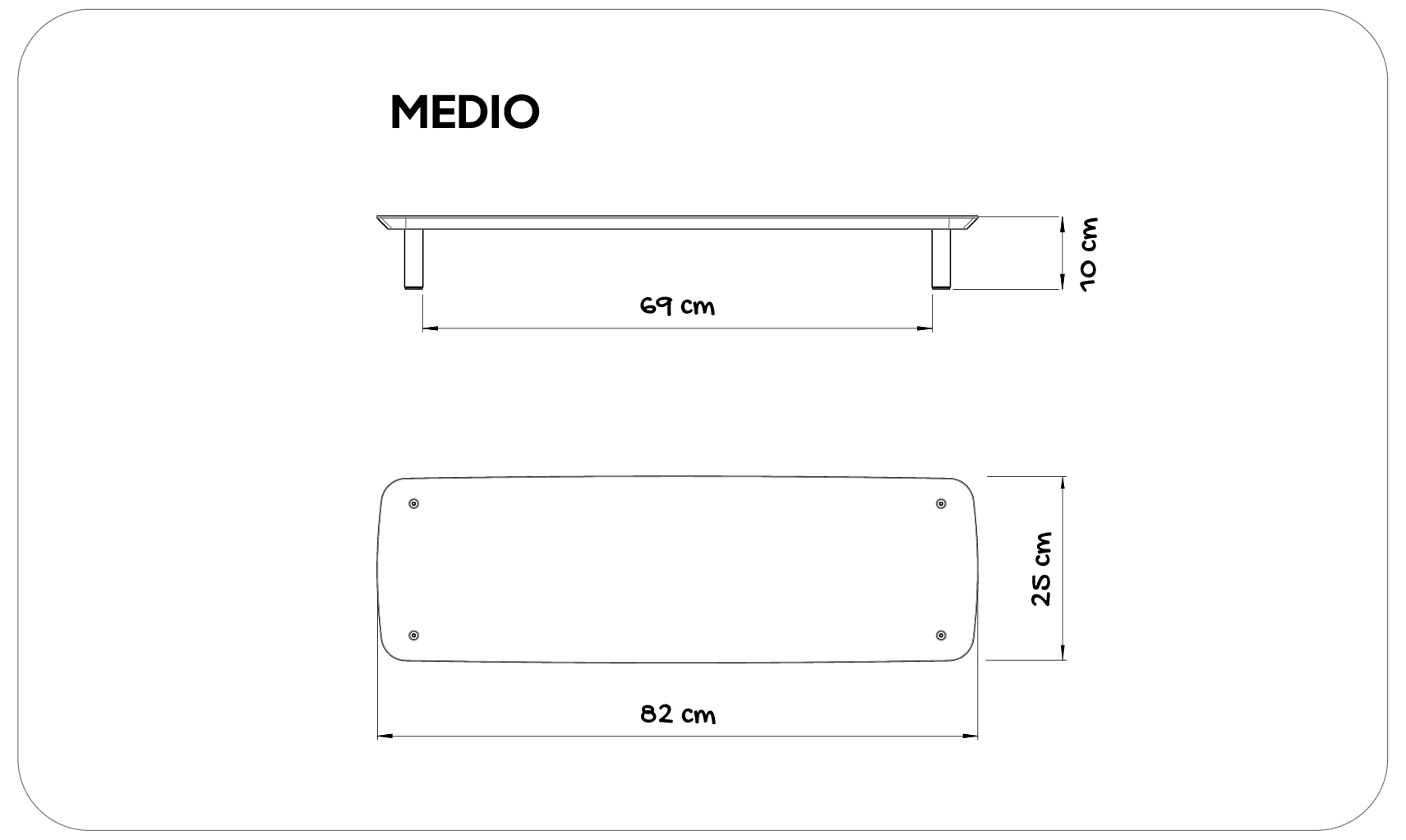 Guía de tamaño medio