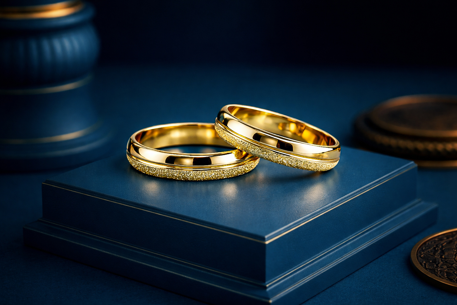 Alianzas de oro 18K diamantadas con canaleta central en Rosario