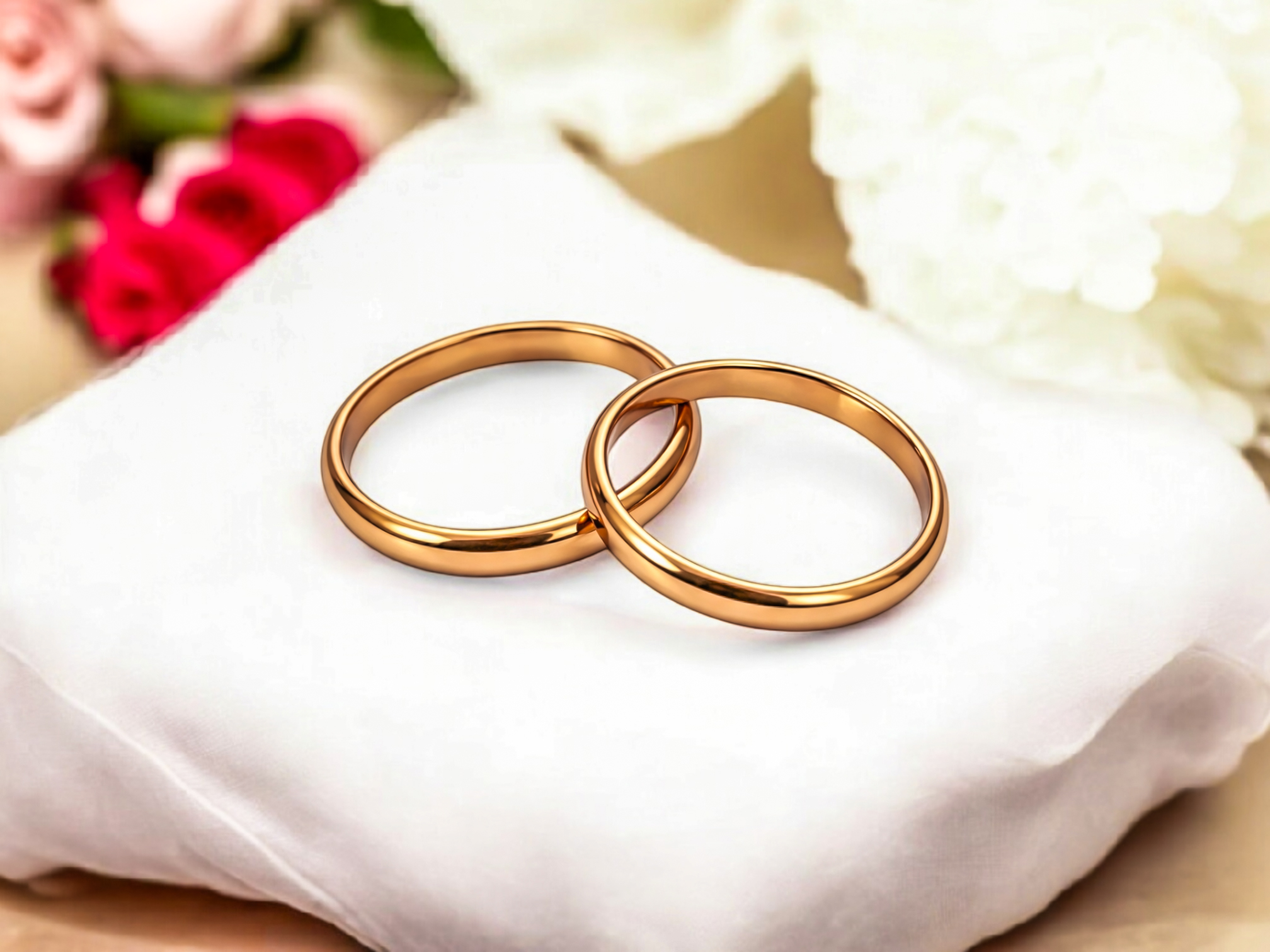 Alianzas de oro 18K modelo inglesa de 5 gramos el par