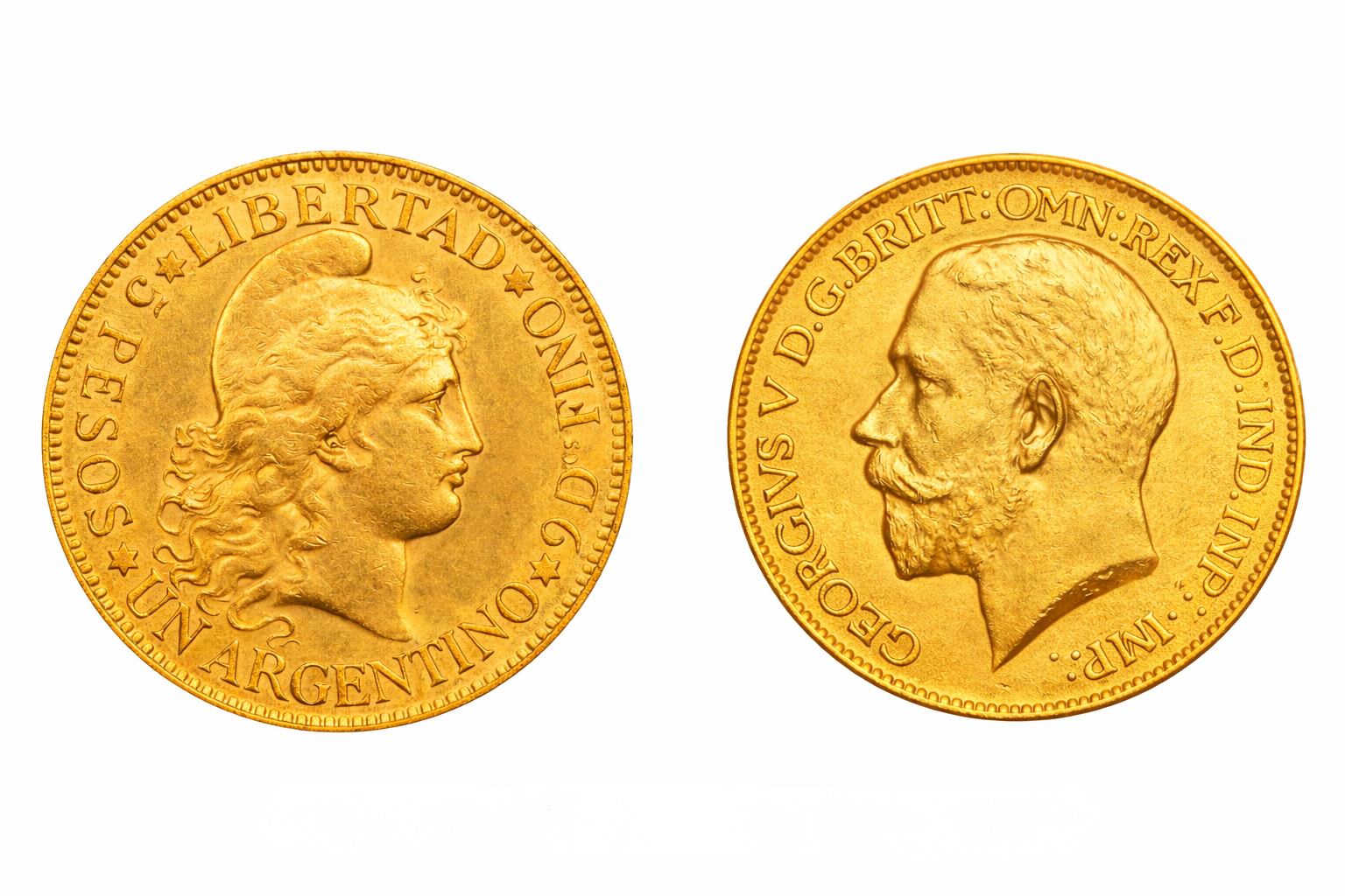 Moneda libra esterlina de oro 22 quilates para inversión