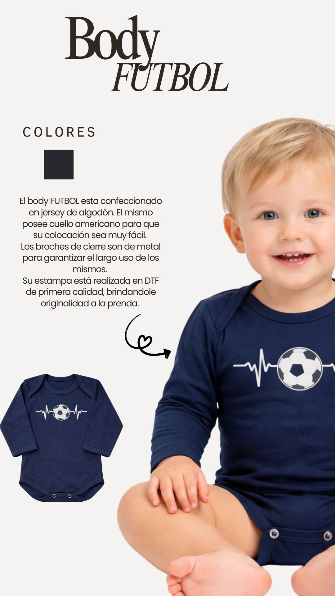 Body FUTBOL - Comprar en La lala Babies & Kids