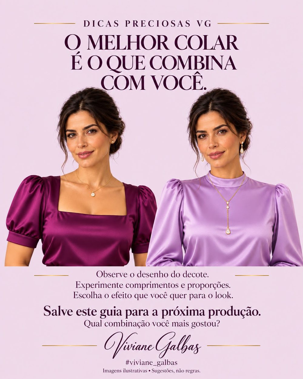 O melhor colar é o que combina com você