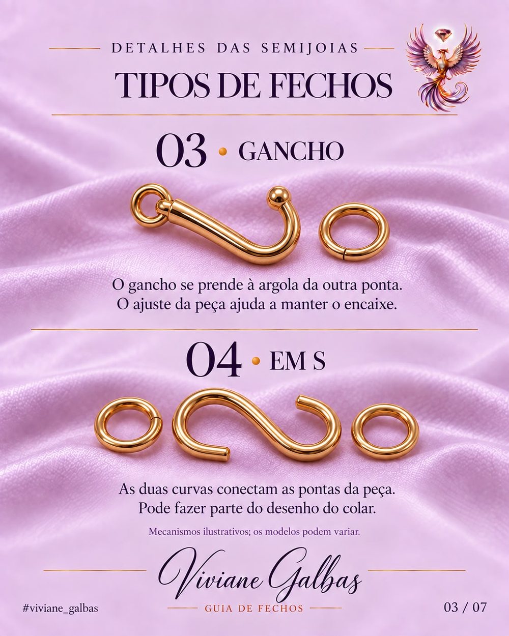Fecho gancho e fecho em S