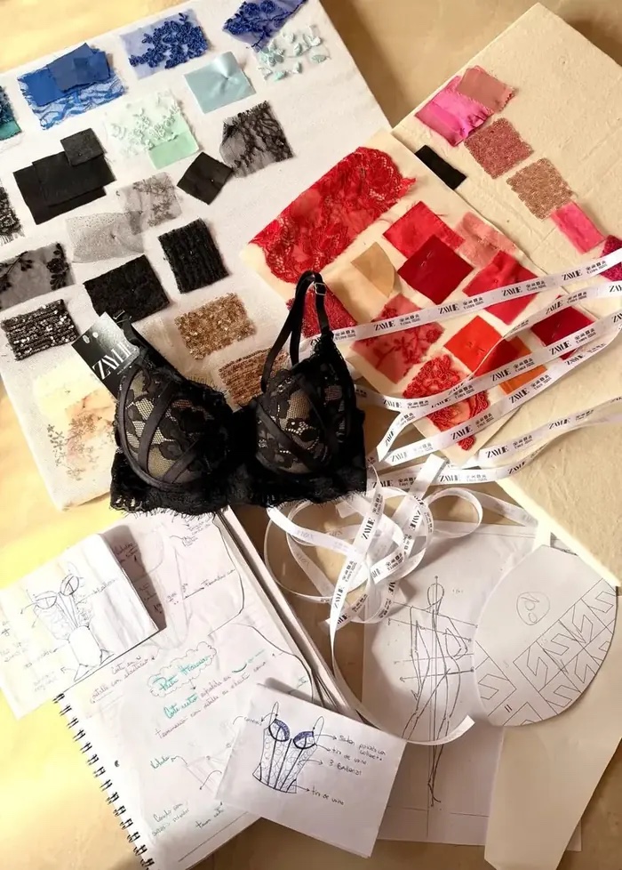 Bocetos y encajes de ZAYLIE