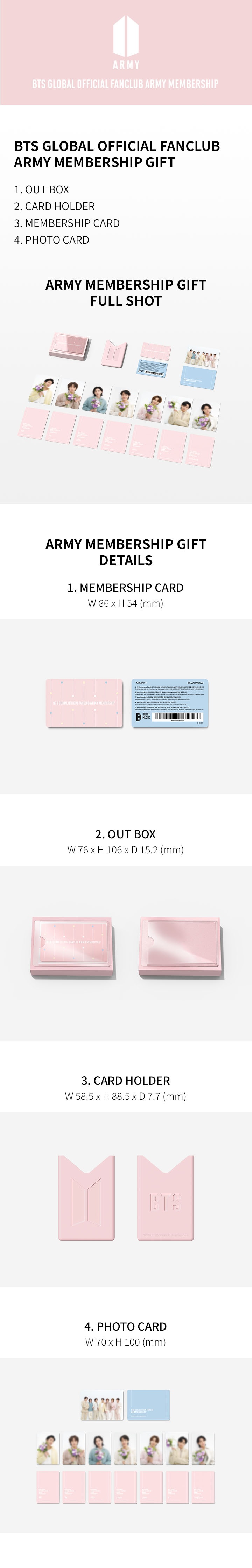 BTS ARMY MEMBERSHIP GIFT ARMY KIT PRONTA ENTREGA