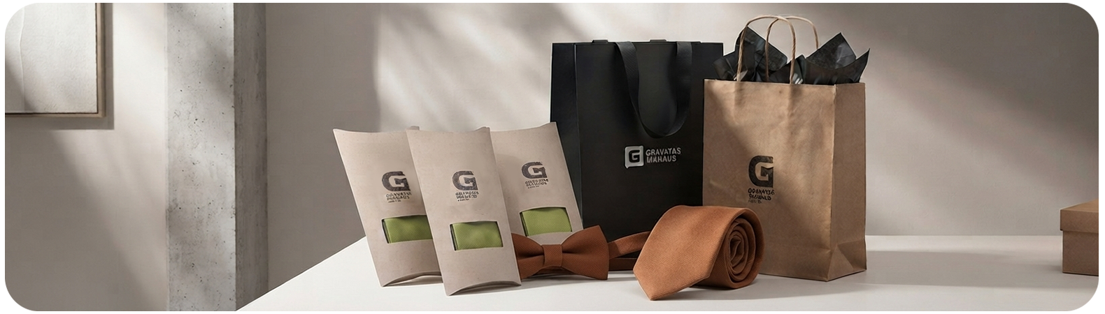 Conjunto de gravatas Pai e Filho preparado para presente