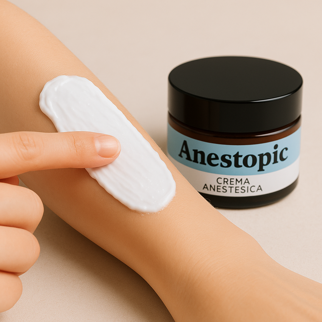 Aplicar crema Anestopic