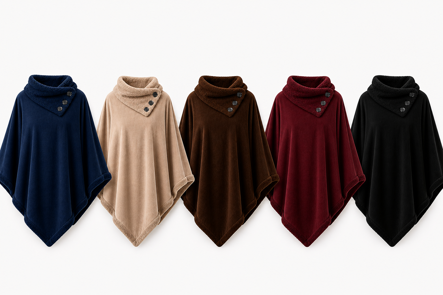 Colores disponibles del poncho Molvant