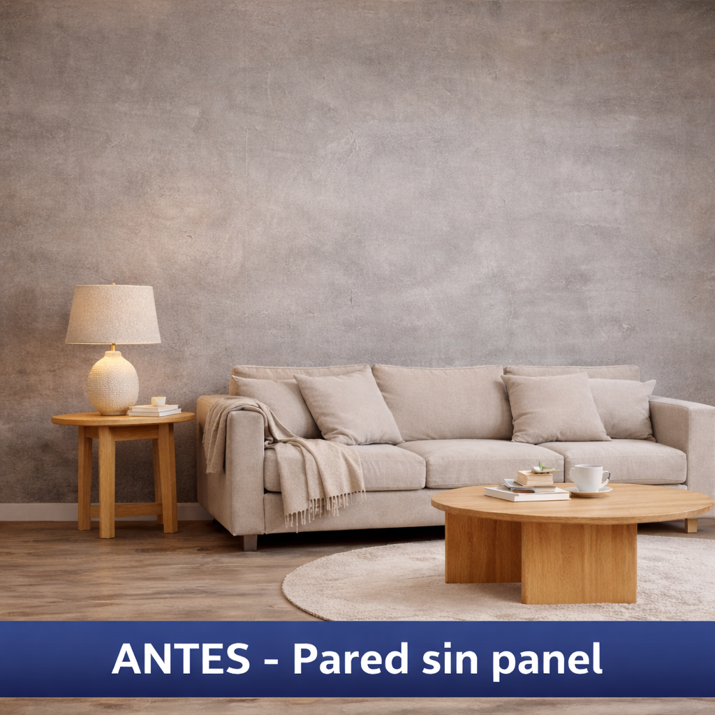 Antes - Pared sin panel