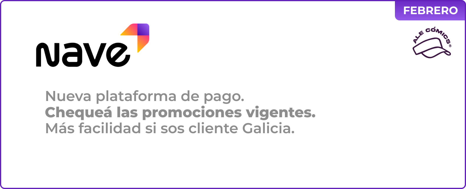Promoción Nave Galicia en Ale Cómics