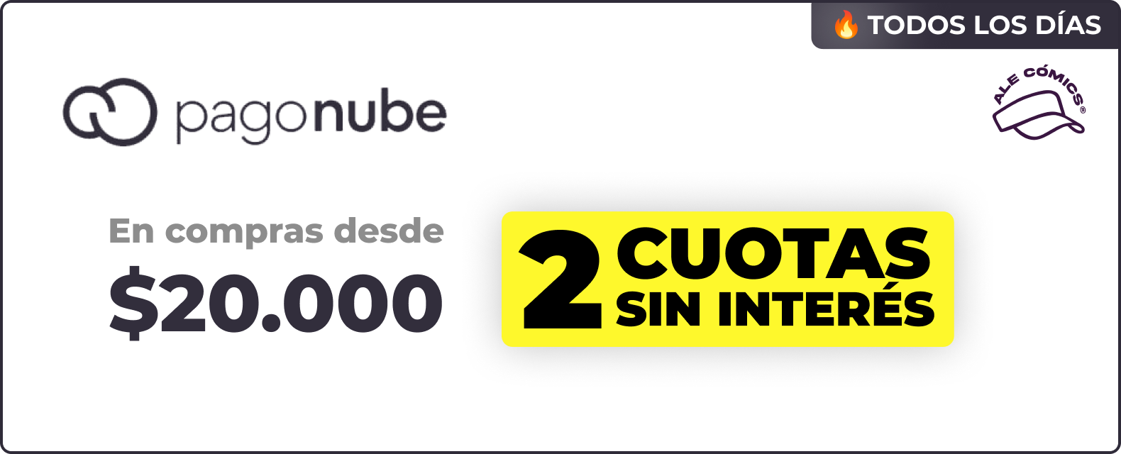 Promoción Pagonube en Ale Cómics