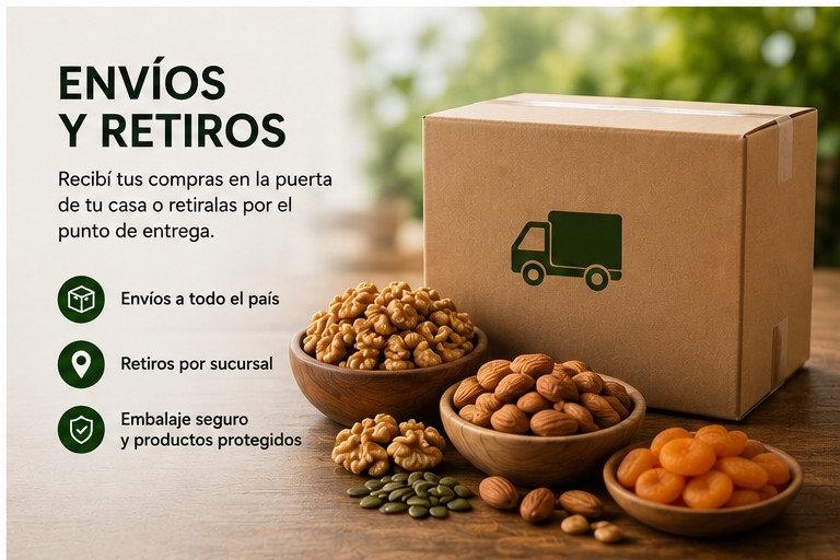 Envíos y retiros para compras minoristas en El Portugués