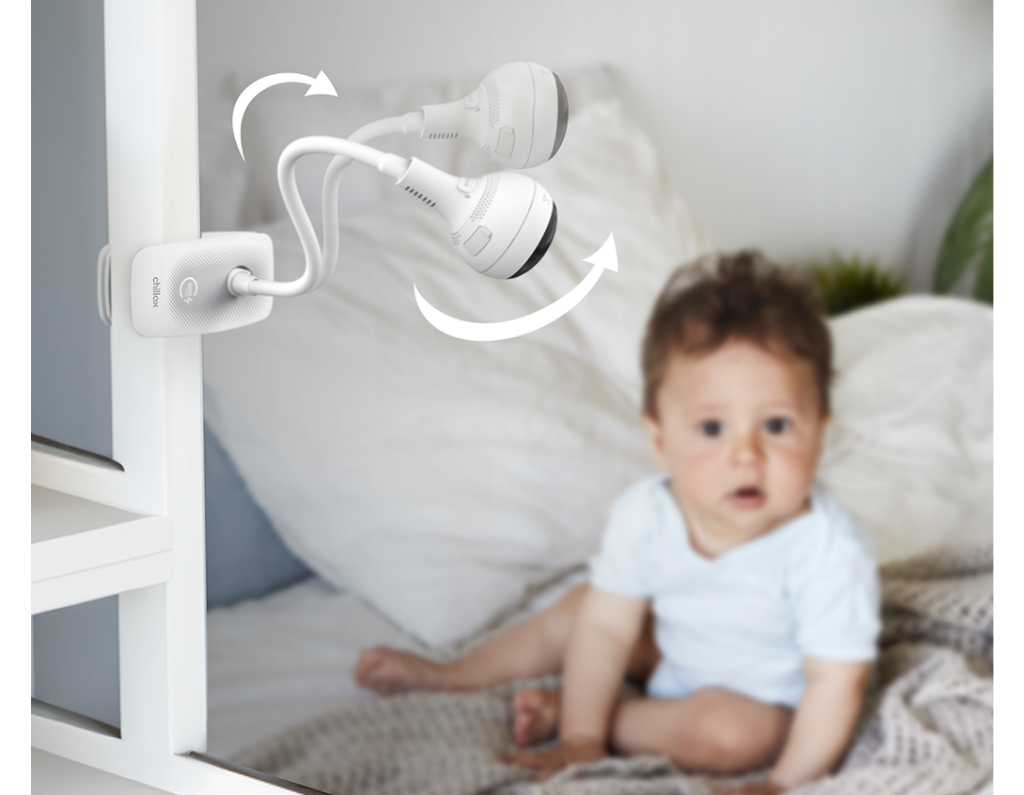 Bab&aacute; eletr&ocirc;nica Chillax Giraffe Pro Max com monitor de 5 polegadas