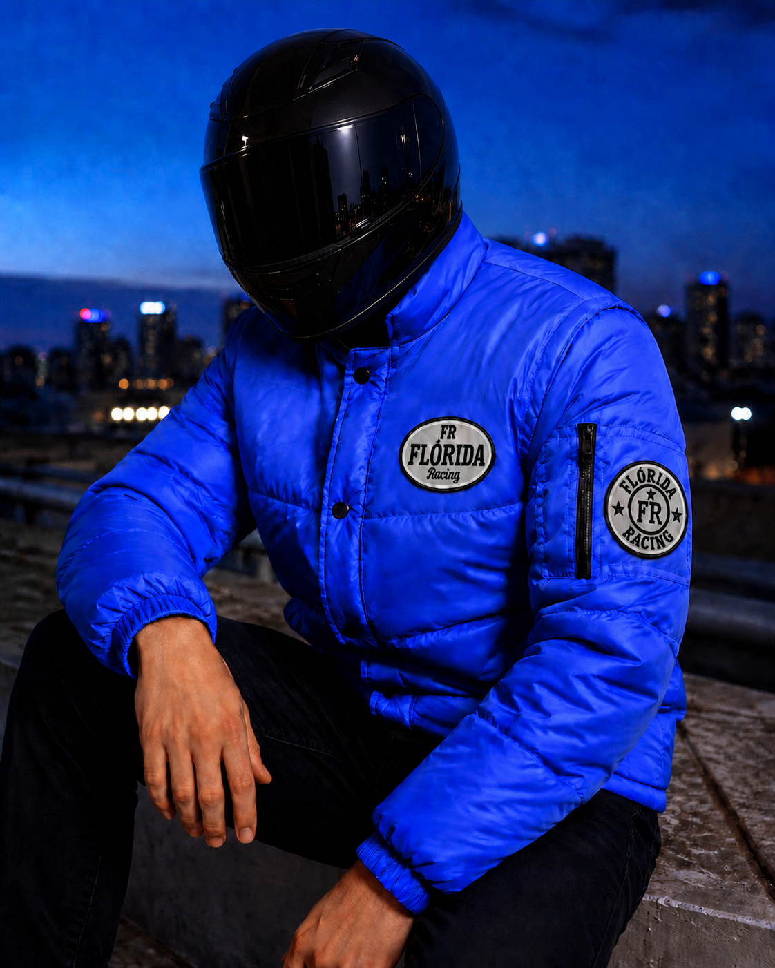 Jaqueta Azul Royal Florida Racing