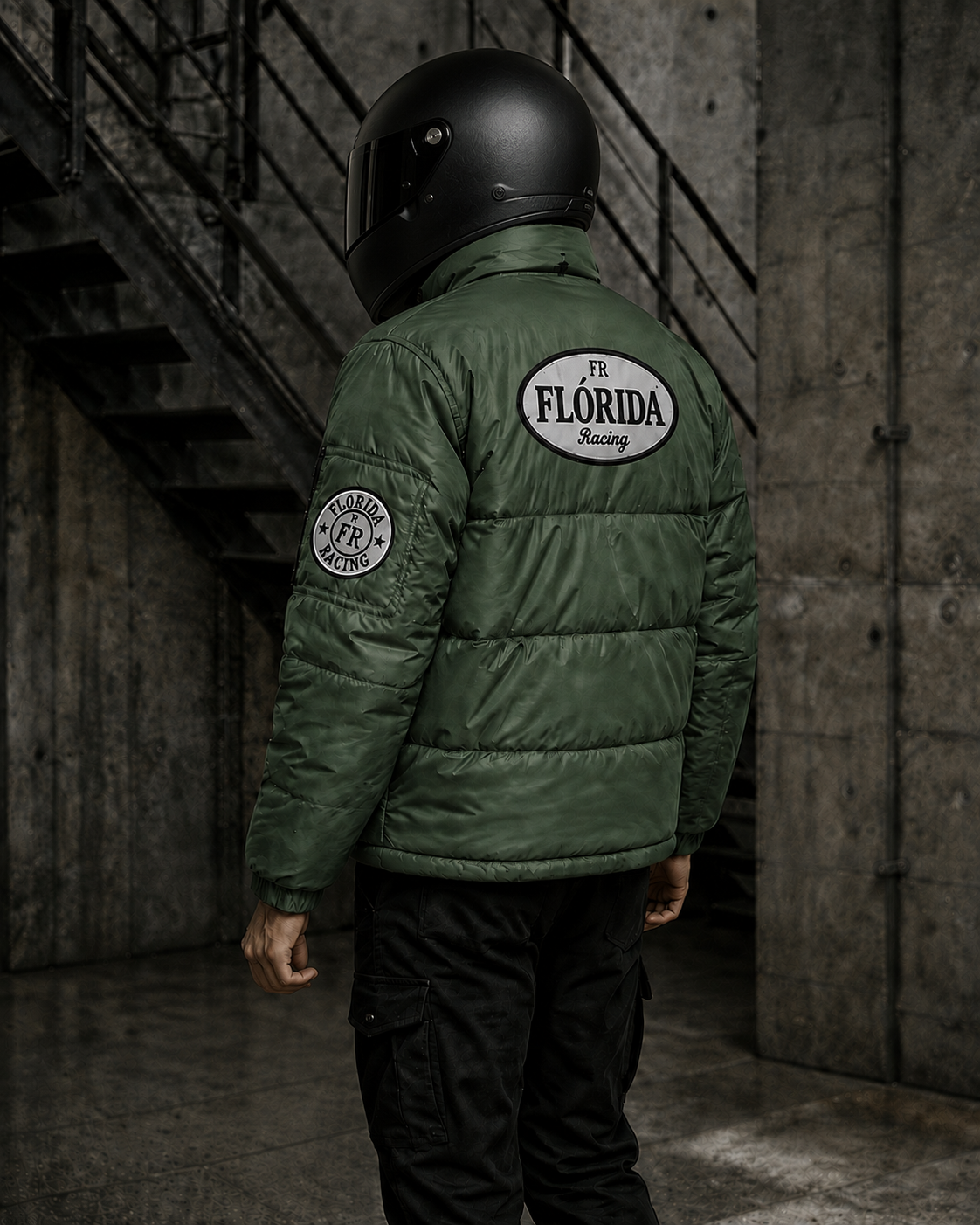 Jaqueta Verde Musgo Florida Racing