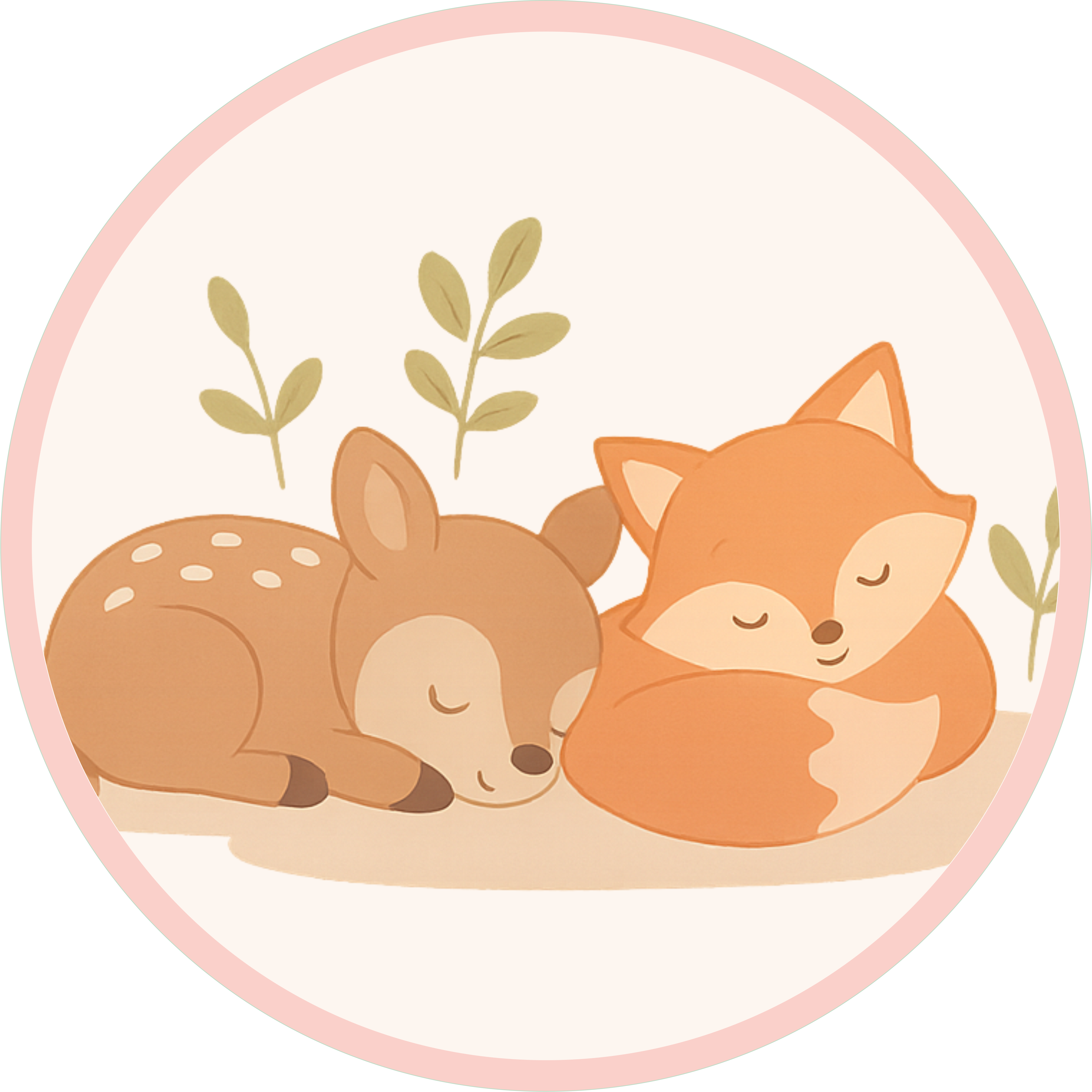 Papelaria personalizada para festa infantil tema Bosque, com animais encantadores como raposinhas e cervos em um cenário natural e acolhedor.