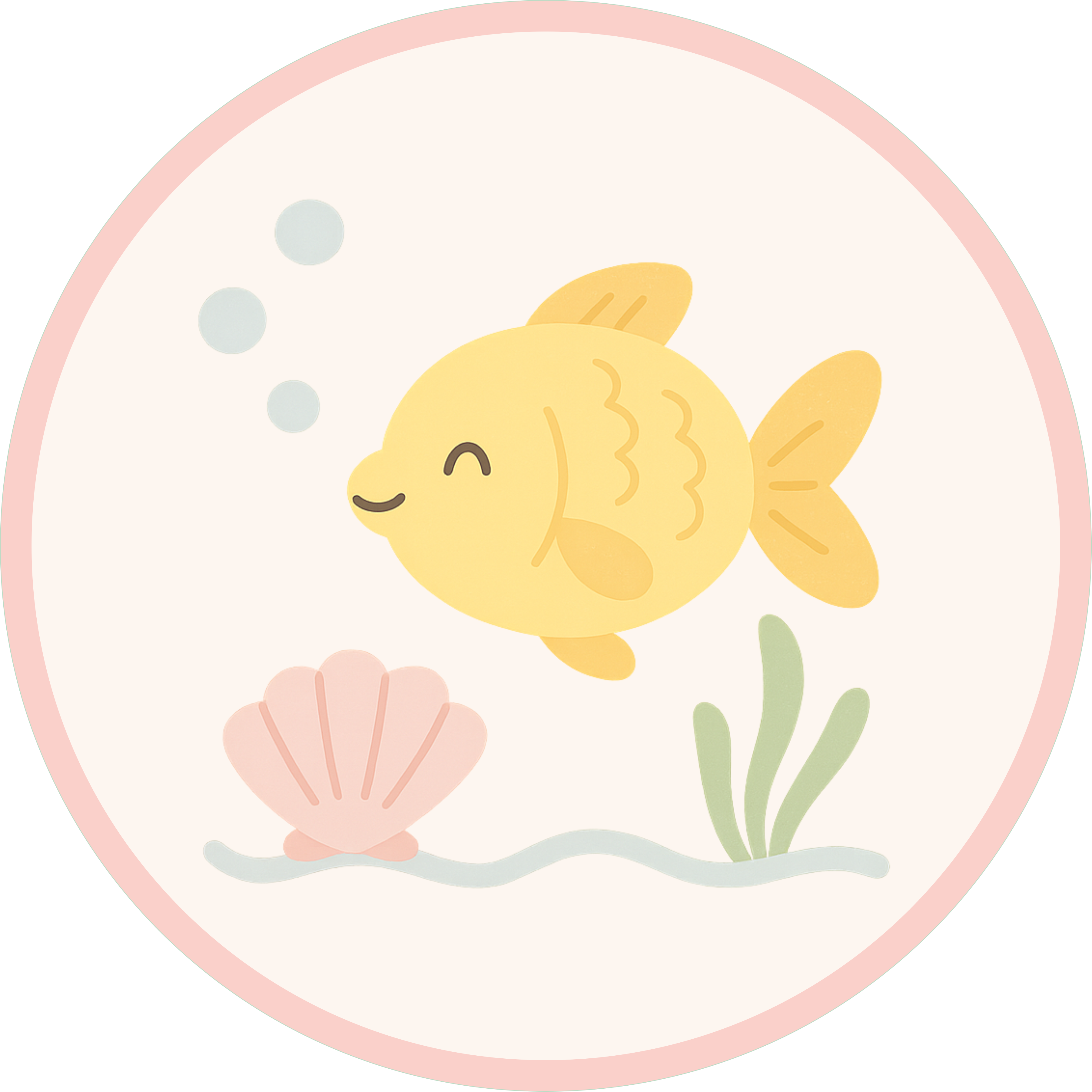 Papelaria personalizada com o tema Fundo do Mar e Sereias, com elementos marinhos delicados como conchas, peixinhos e sereias encantadoras.