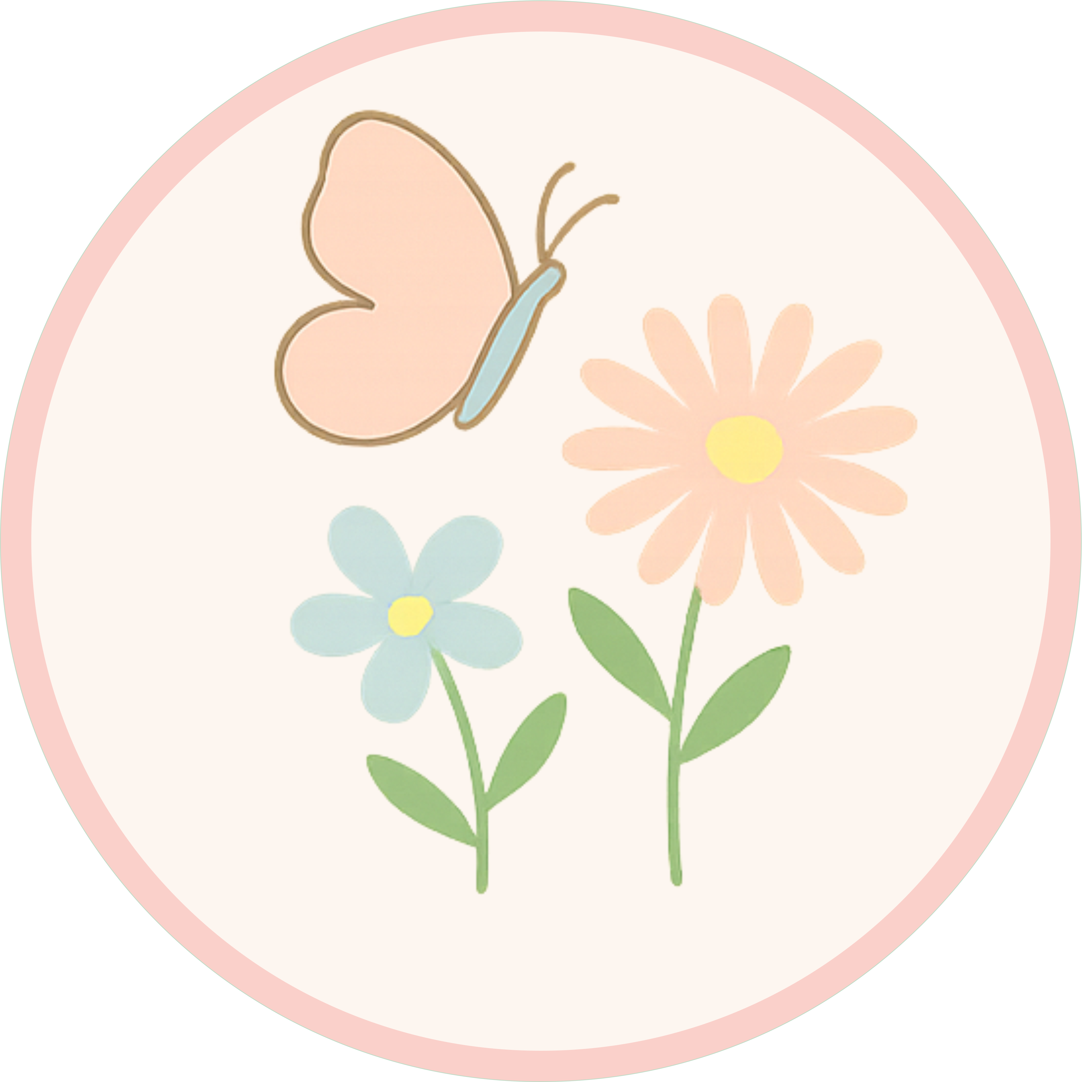 Papelaria personalizada com o tema Jardim, com flores, borboletas e elementos delicados para uma decoração alegre e encantadora.