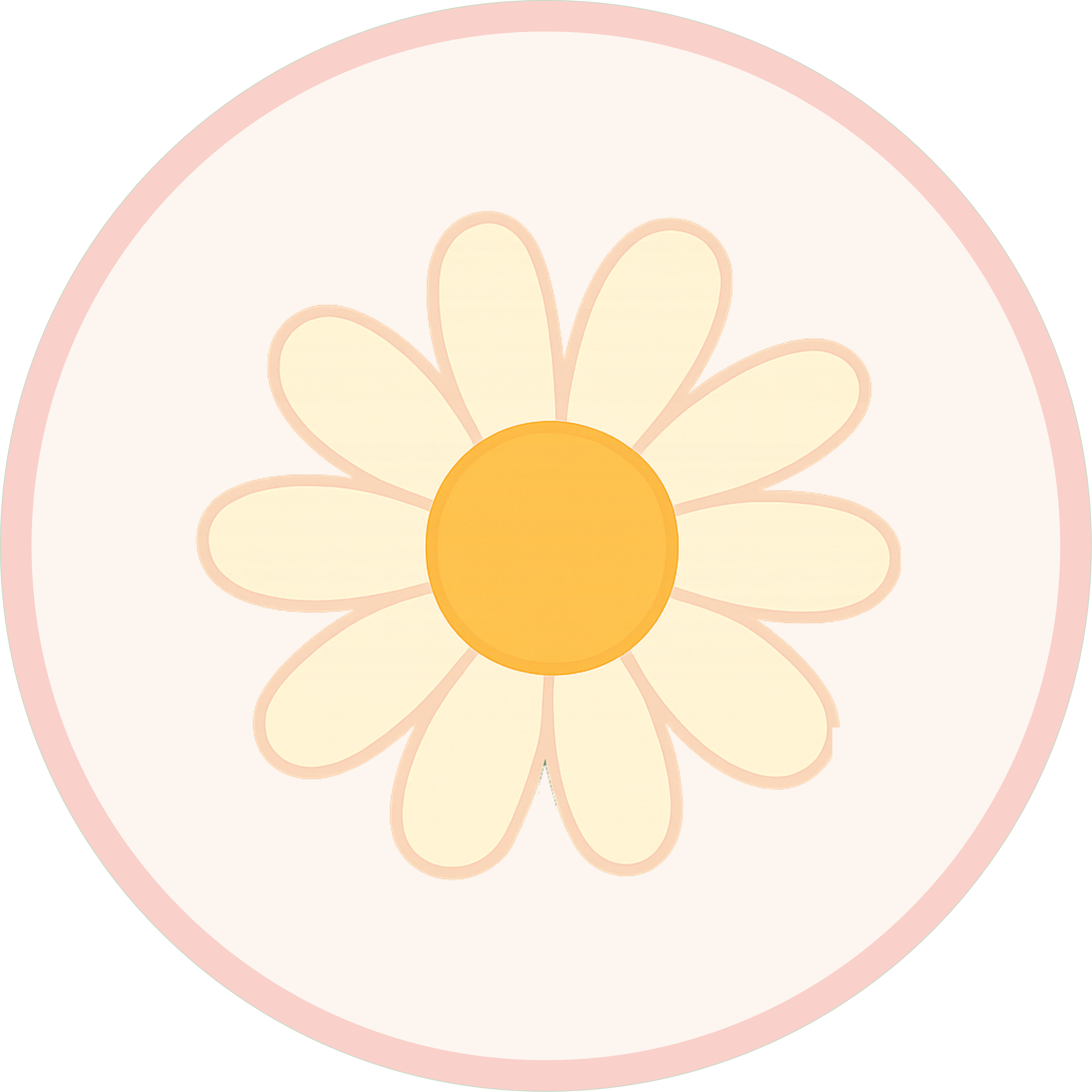 Papelaria personalizada com o tema Margaridas, com flores brancas delicadas e toques suaves para uma decoração encantadora e leve.