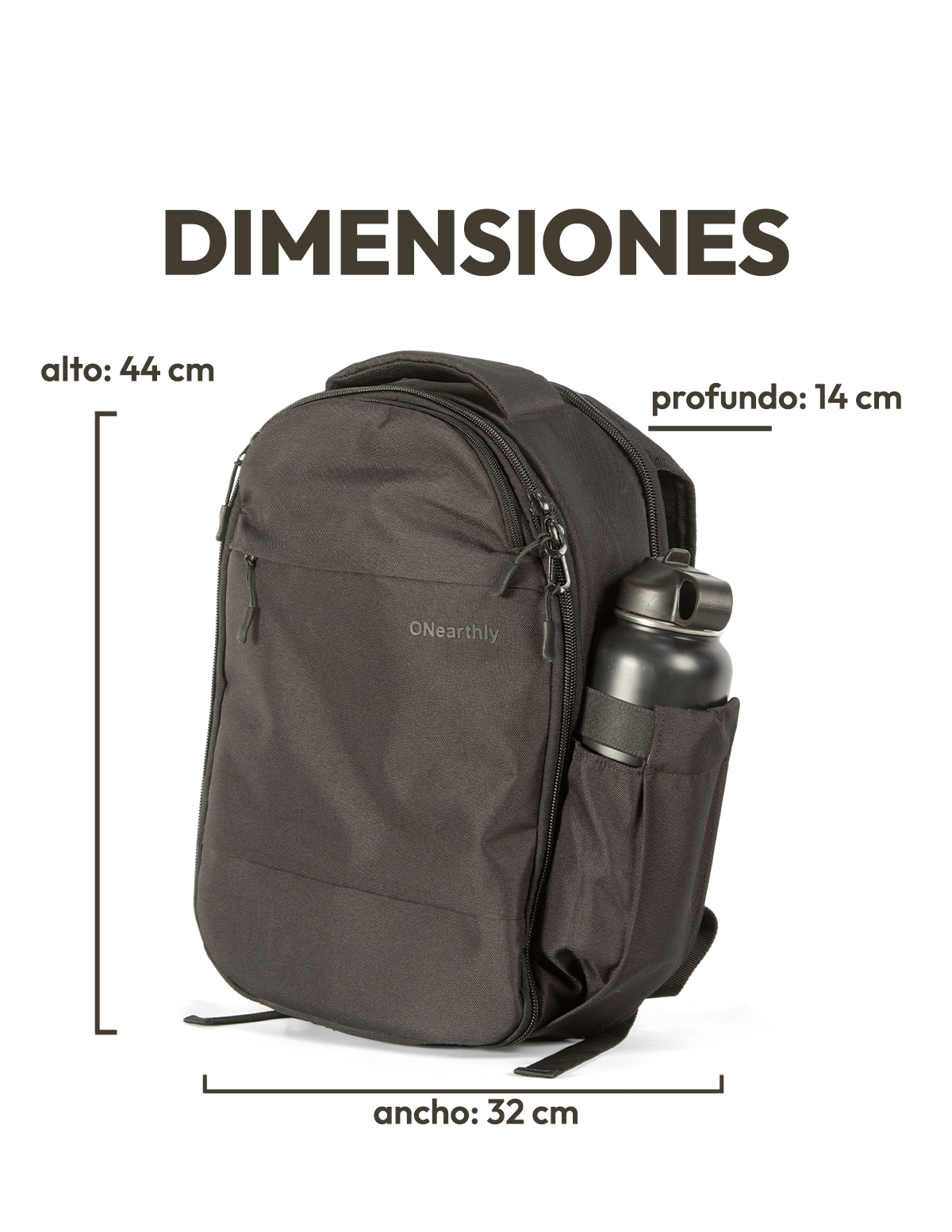 Medidas Mochila ONearthly Negra