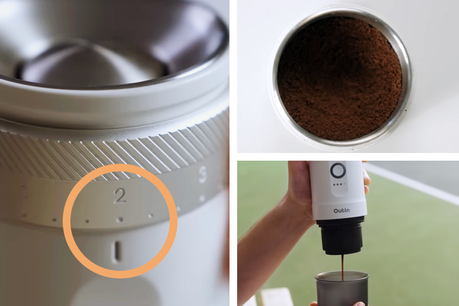 Molienda fina nivel 2 para espresso