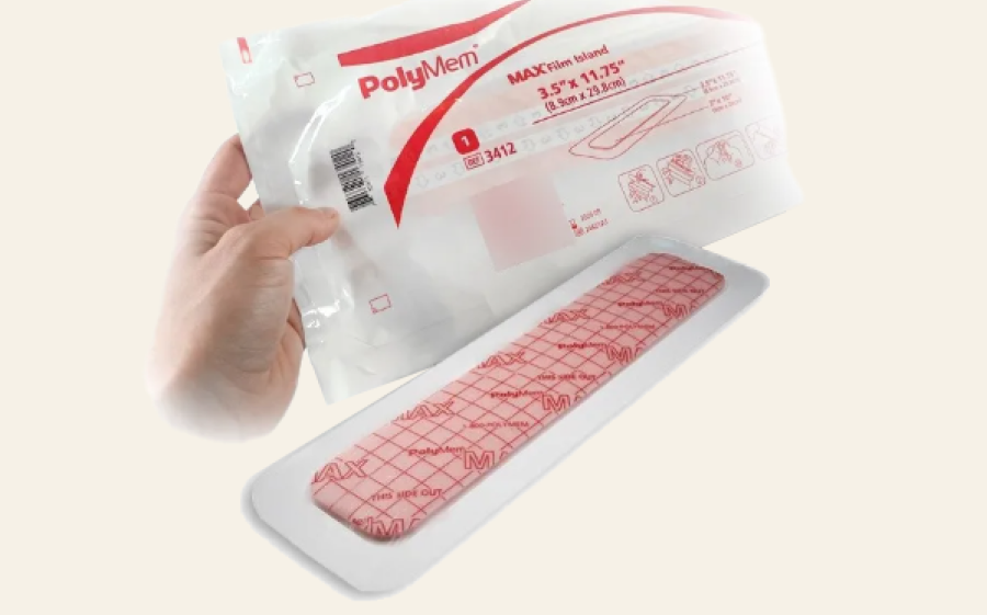 Contenido de la caja: pad Polymem con film adhesivo