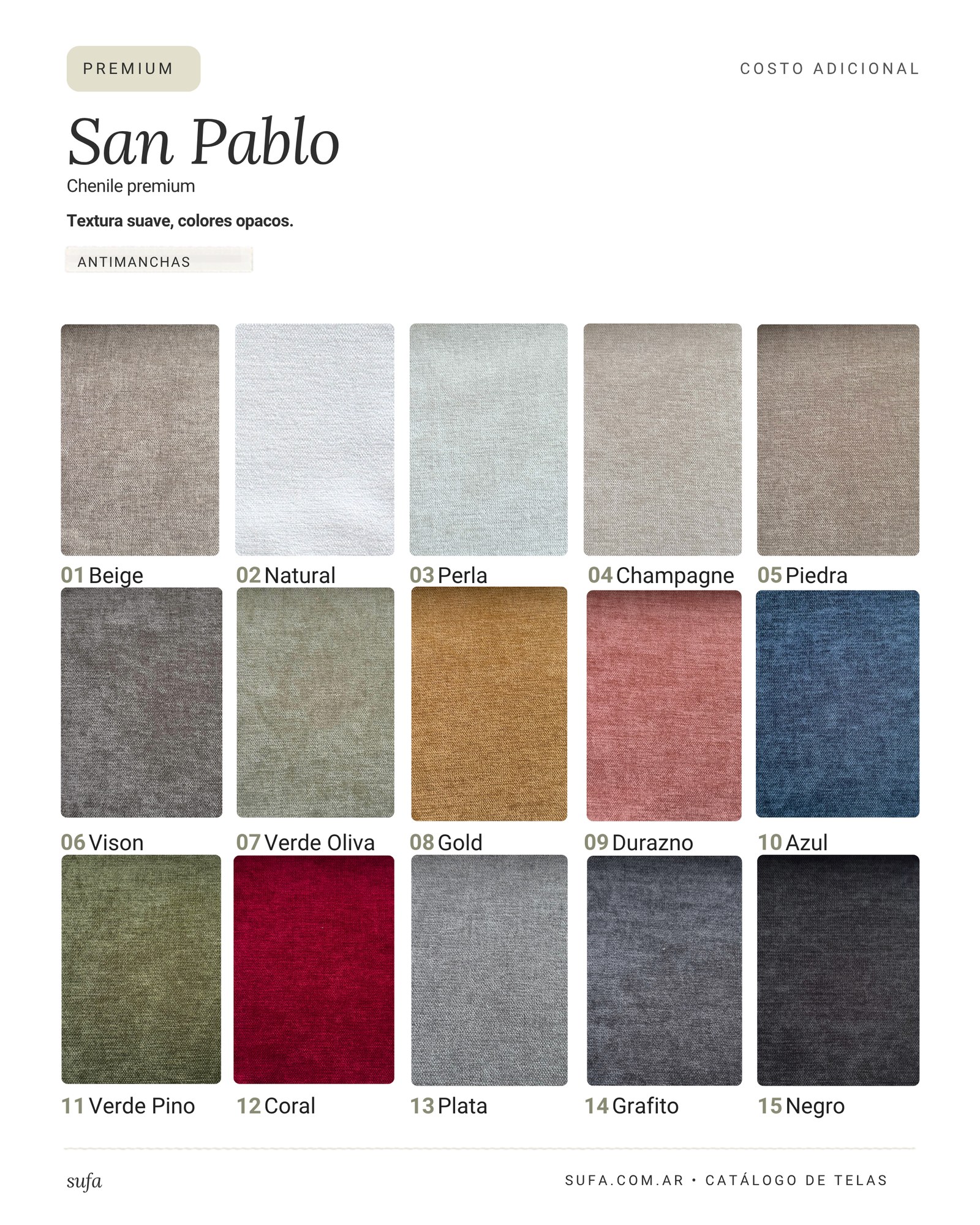 Catálogo de telas Sufa - San Pablo