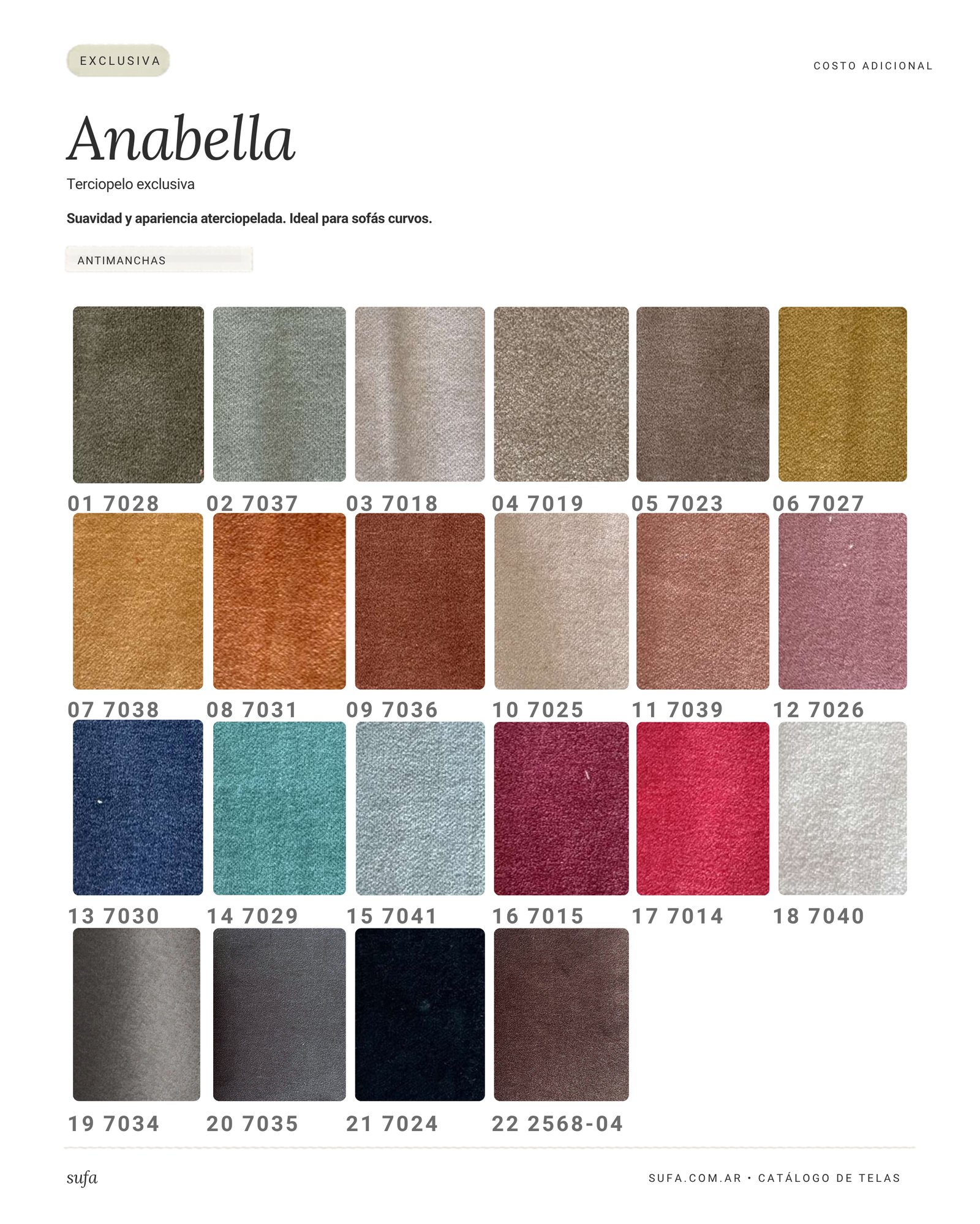Catálogo de telas Sufa - Anabella