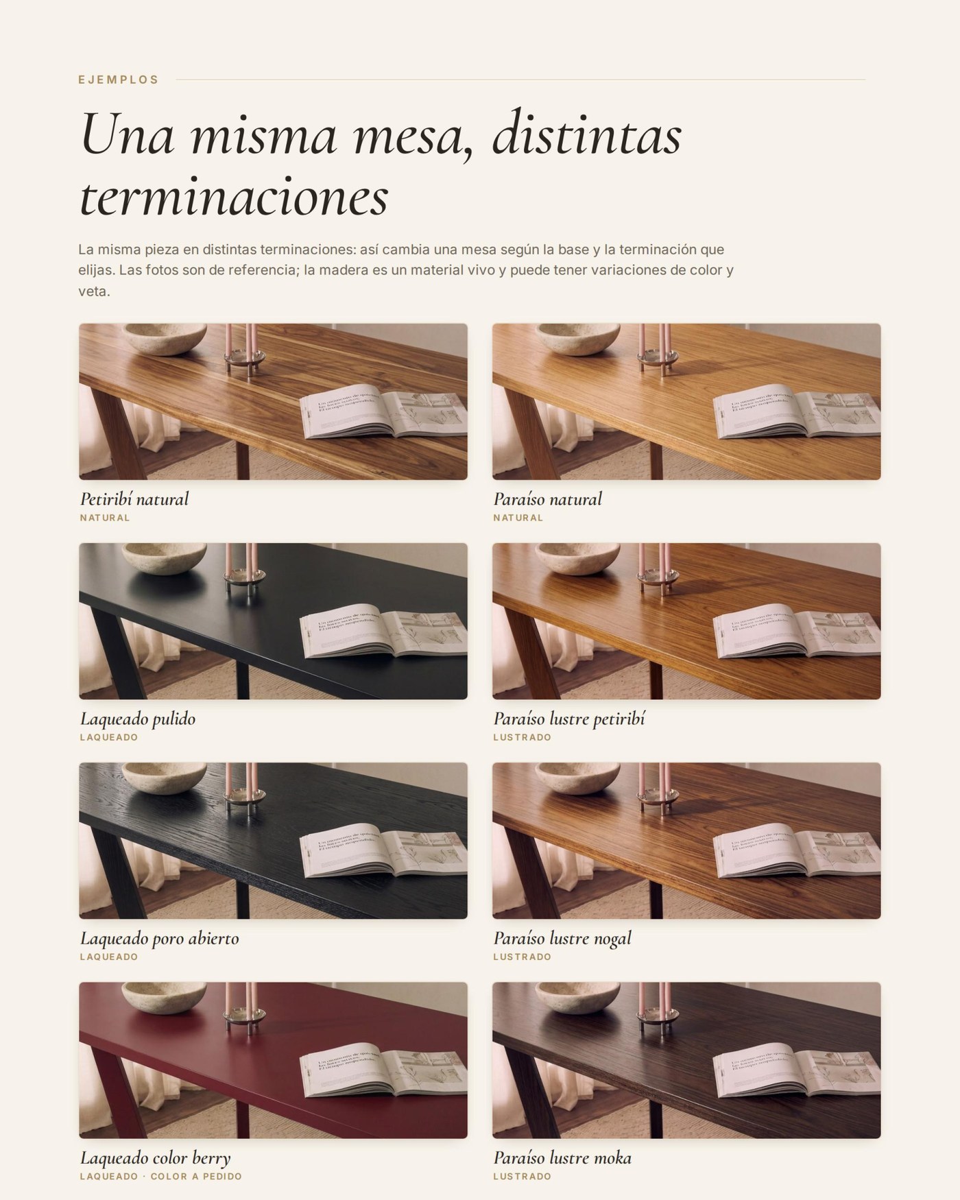 Guía de terminaciones de madera Sufa Muebles - página 8