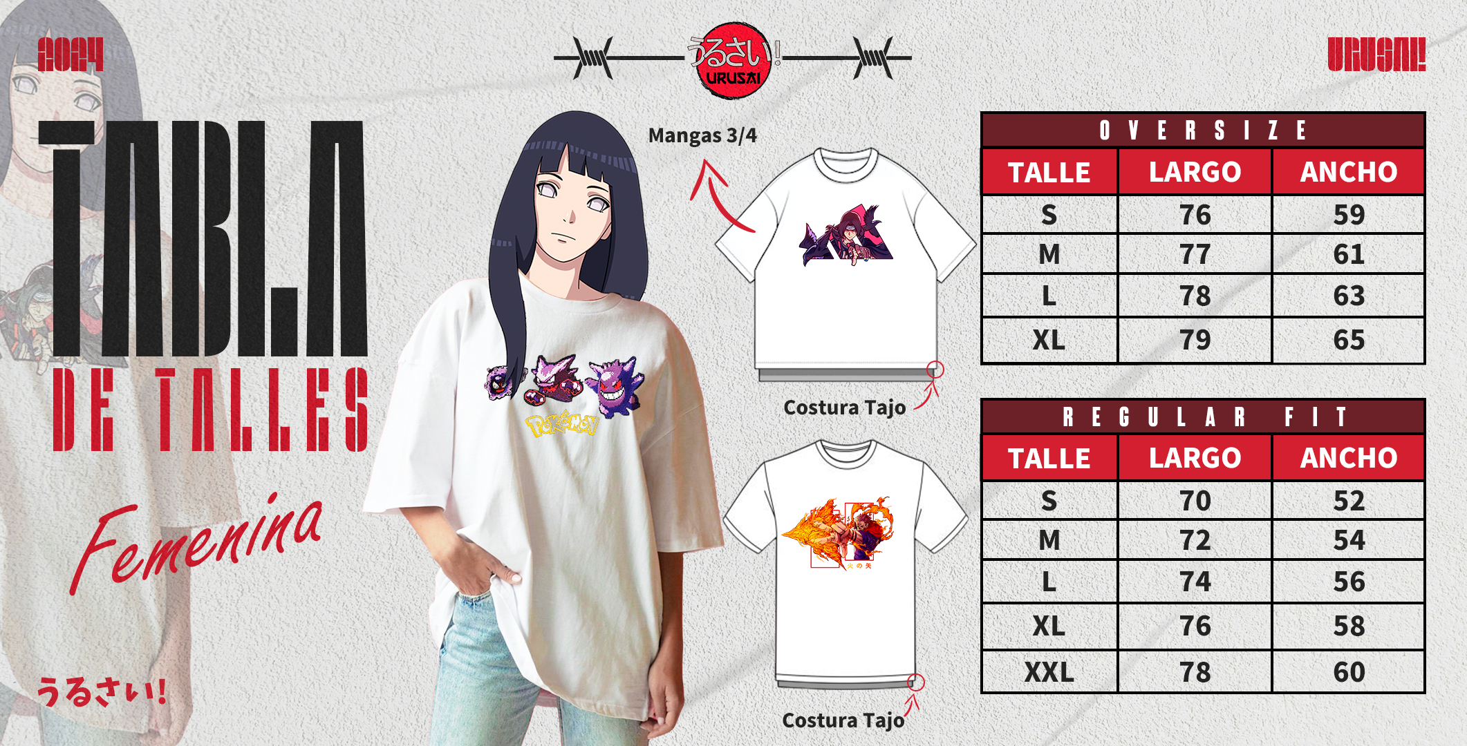 Remeras Mujer Clásicas y Oversize