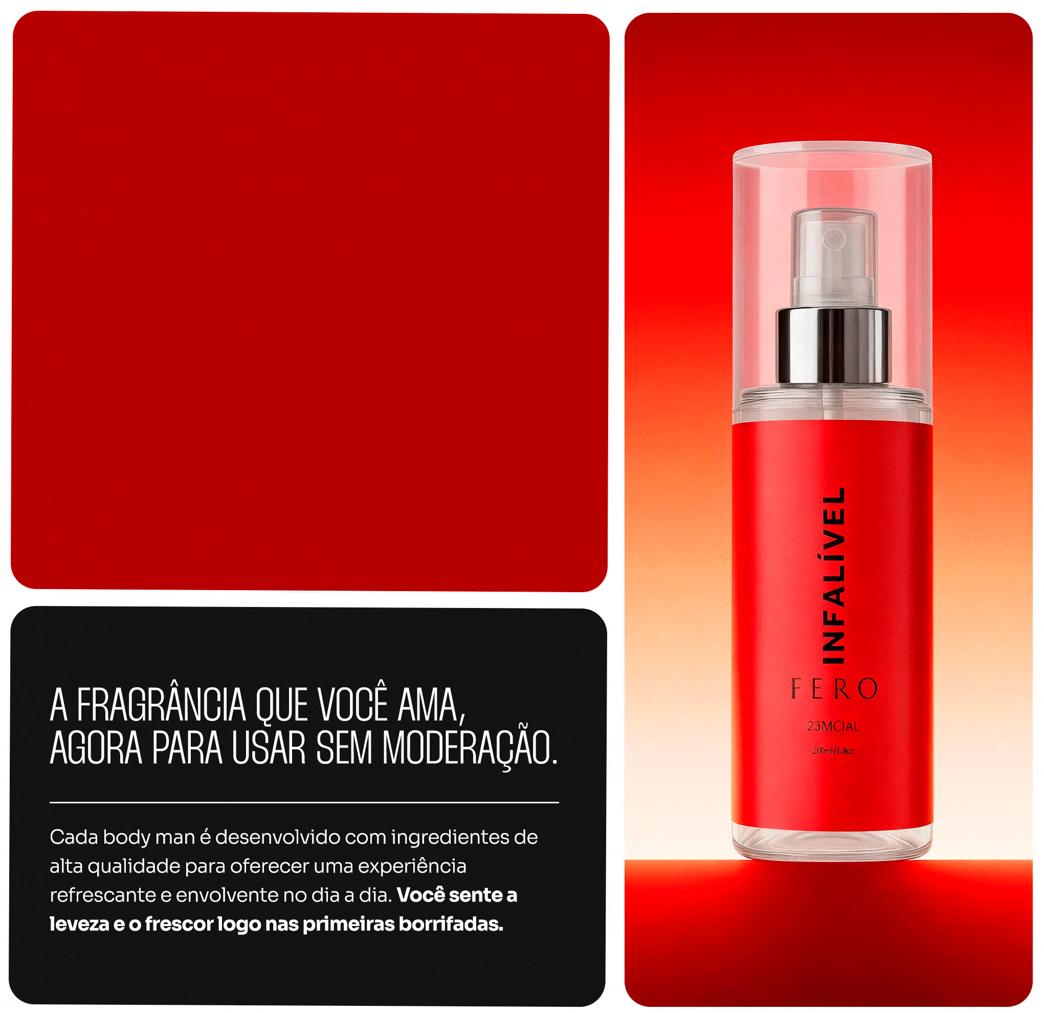 Fragr&acirc;ncia Body Man Infal&iacute;vel Fero