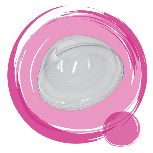 Tampa bolha 300ml para copo de milk shake Papello
