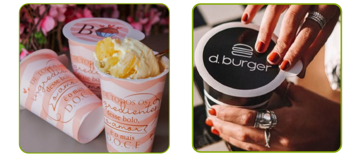 Tampa antivazamento personalizada para copo 220ml