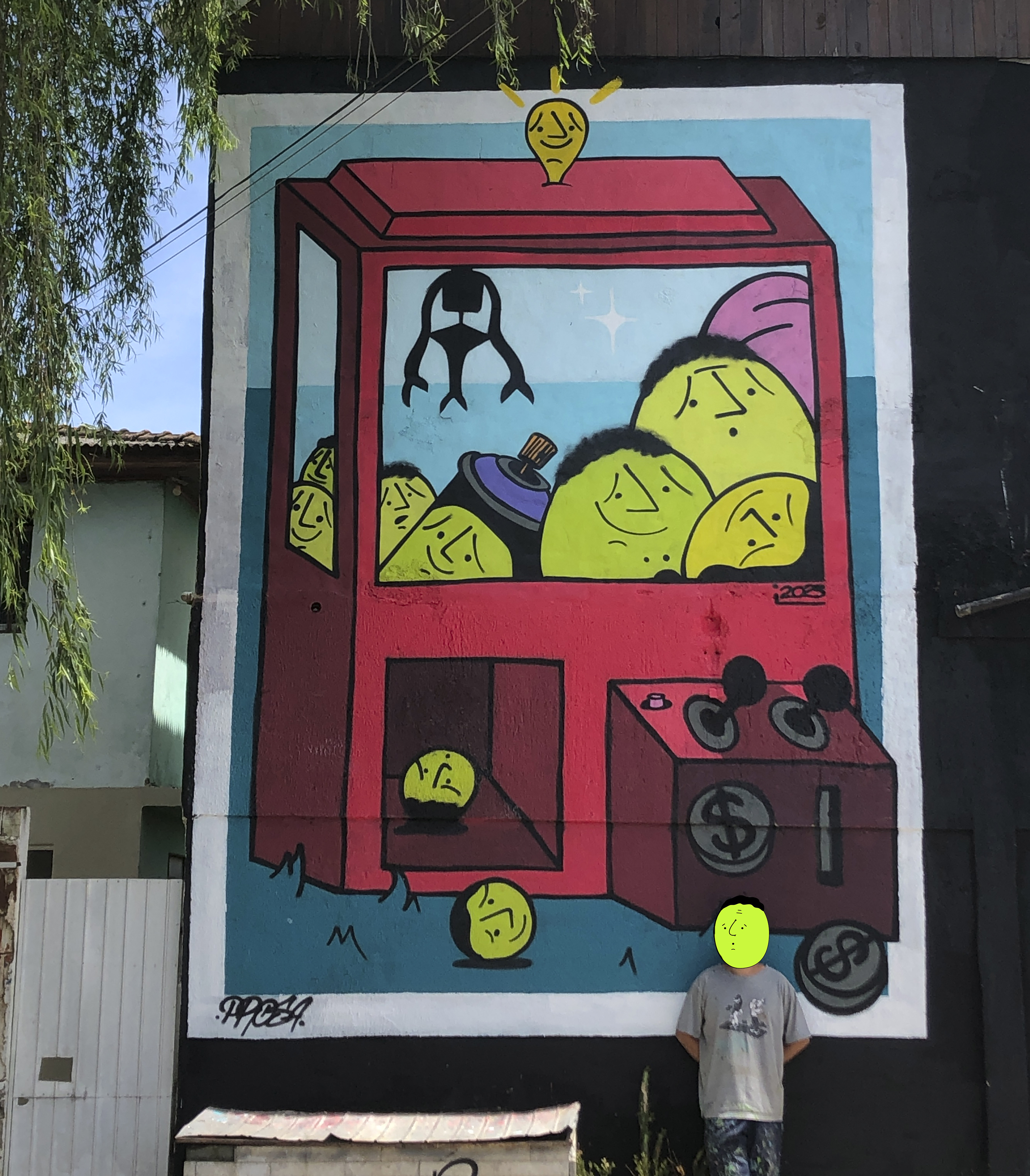 Mural de arte em grande escala -Em Colombo, por Prosa Graffiti