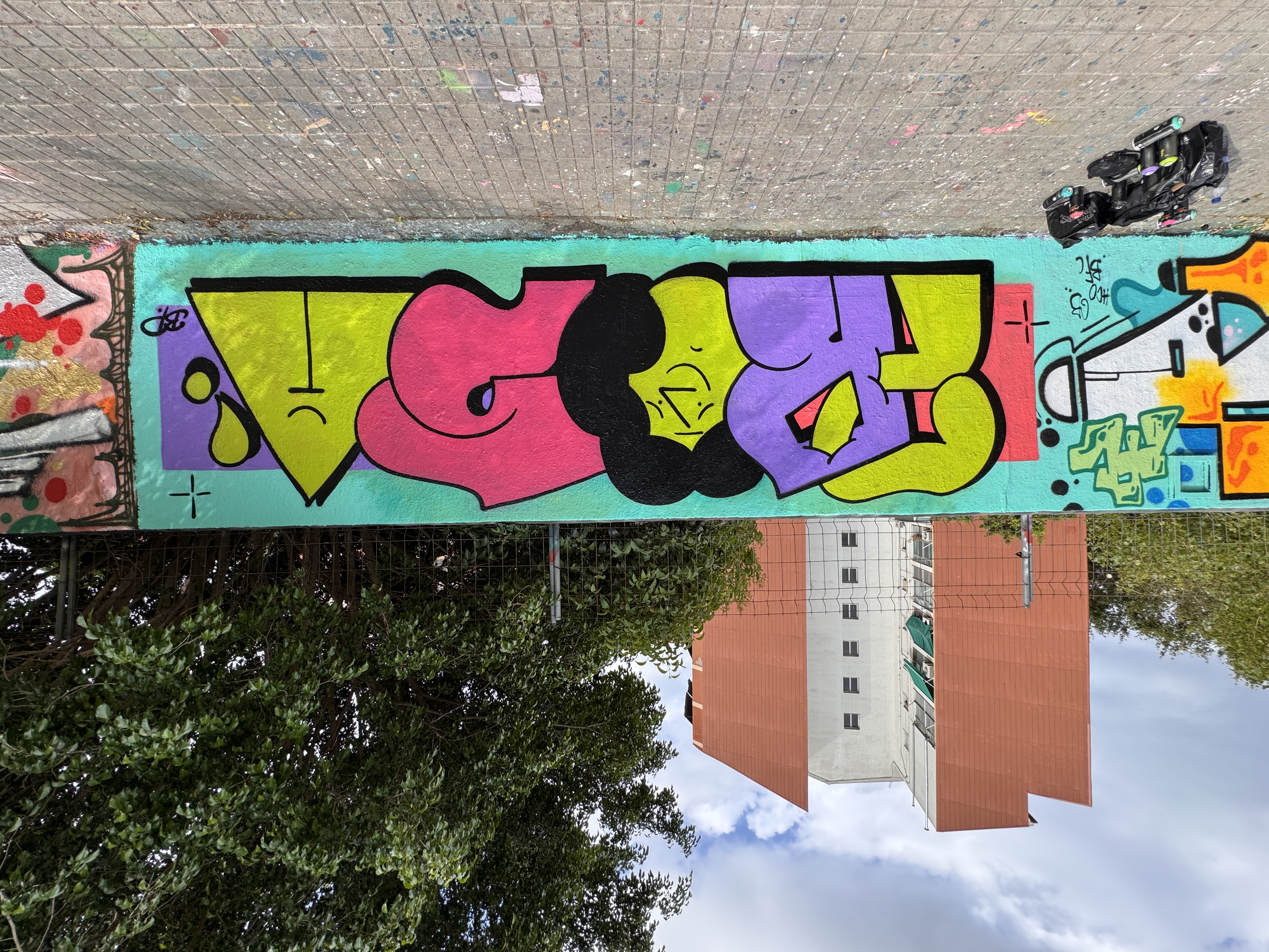 Mural de graffiti internacional por Diego Prosa - Europa