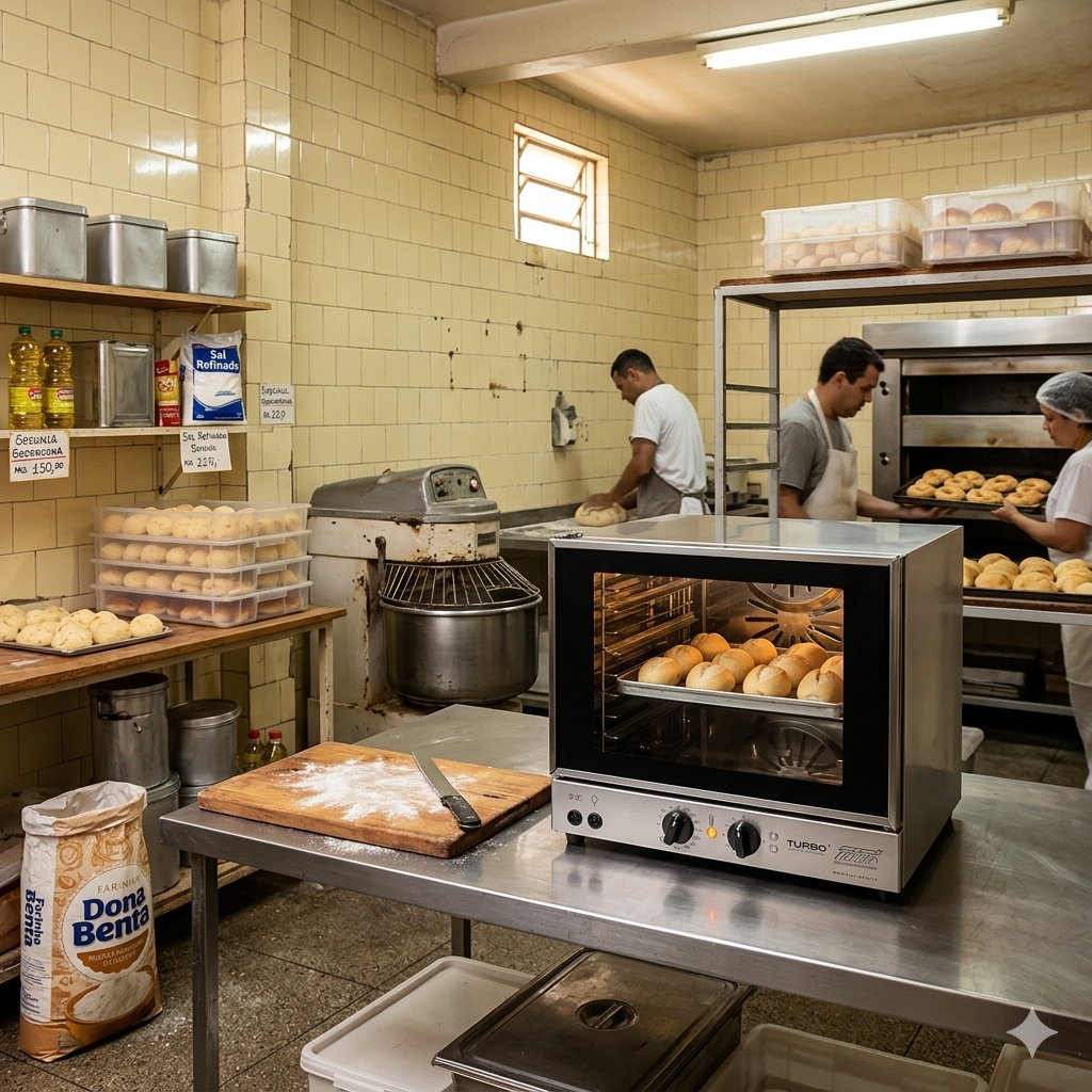 Forno Turbo El&eacute;trico Profissional Tit&atilde; FETP 4A &ndash; 220V