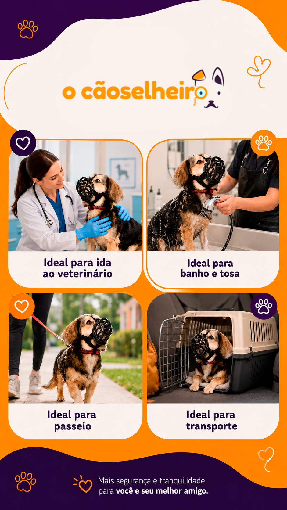 Focinheira Baskerville Ultra Muzzle: ideal para veterinário, banho e tosa, passeio e transporte